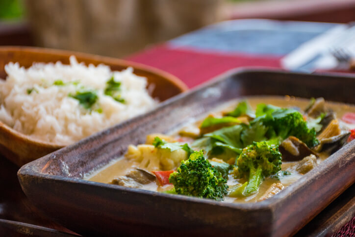 10. Thai green curry